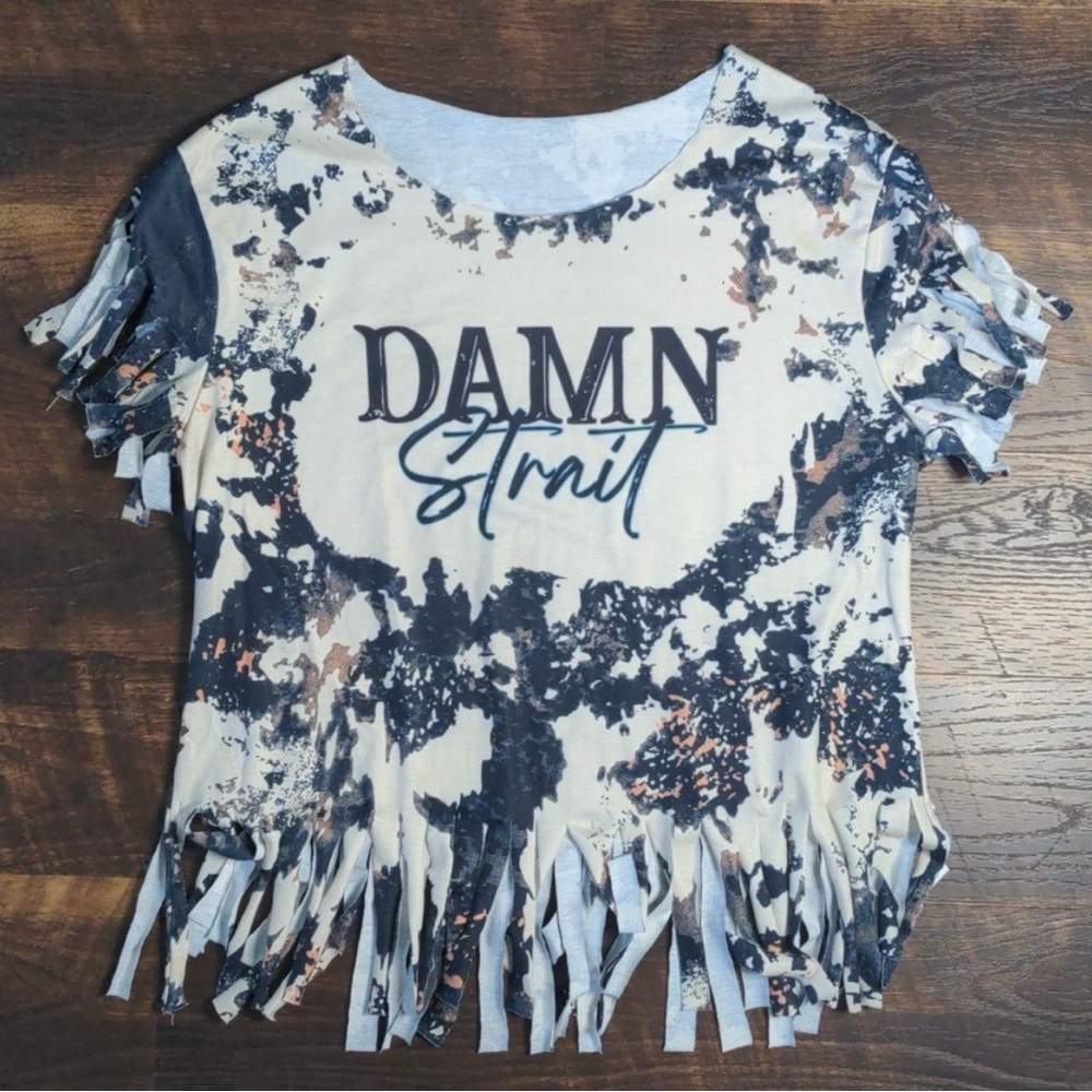 George Strait Custom Fringe Tshirt